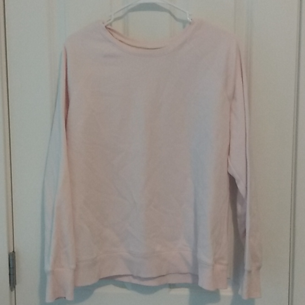 Time and Tru Light Pink Sweatshirt Long Sleeve Size L (12-14)